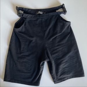 Motel Rocks biker shorts with buckles